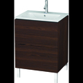 Duravit L-Cube Floor Standing Vanity Unit Lc662506969 Brushed Walnut LC662506969